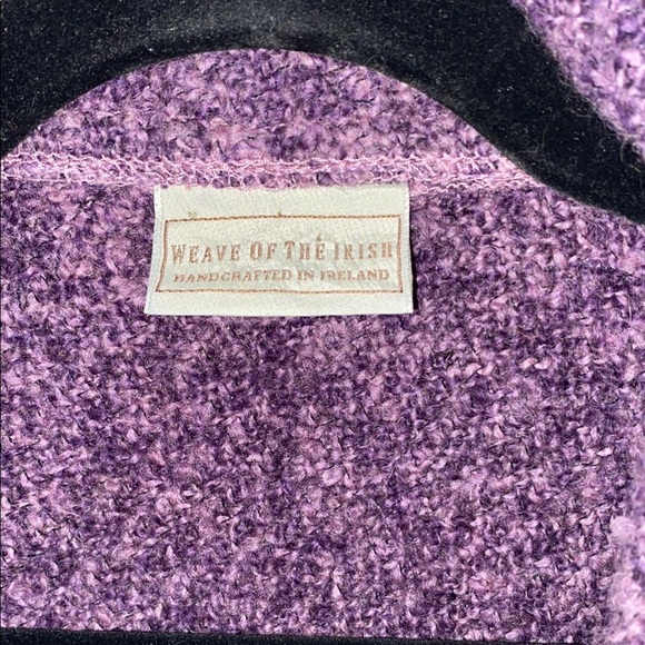 Weave of the Irish Purple Wool Button Front Jacket Size Large - Picture 3 of 6